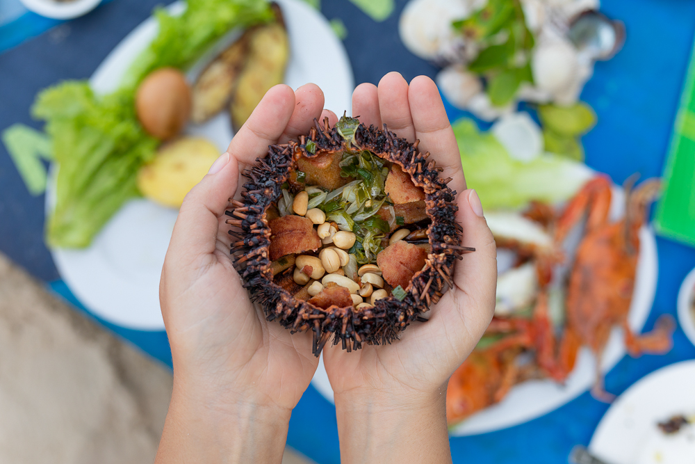 Eating seafood on the Cham Islands Hoi An - Cham Islands' best things to do